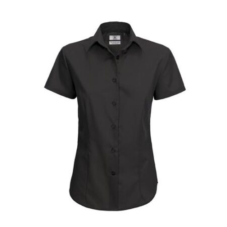 Camisa Manga Curta Poliéster e Algodão (Smart Women)