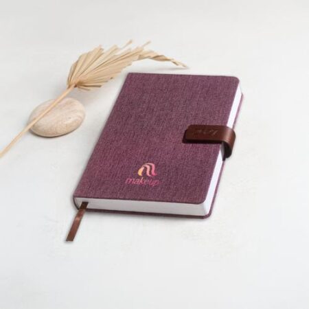 Agenda com capa efeito linho (San Marinho)